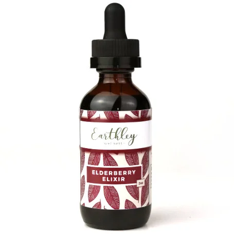 Earthley Organic Elderberry Elixir Herbal Extract​ wellness product